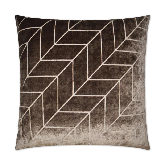 Villa Mocha Throw Pillow | Bone & Brass