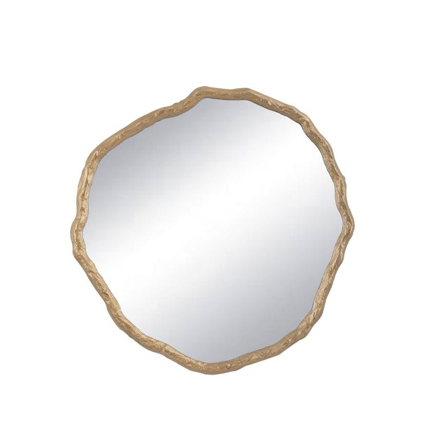 Antique gold Vine Mirror with a textured, natural vine-inspired frame and organic, irregular shape.