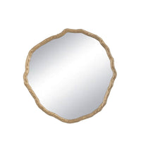 Antique gold Vine Mirror with a textured, natural vine-inspired frame and organic, irregular shape.