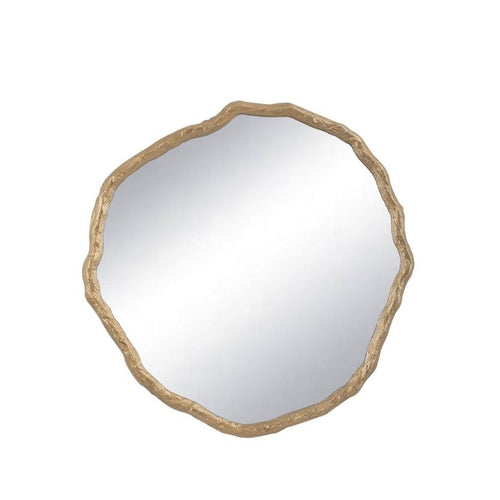 Antique gold Vine Mirror with a textured, natural vine-inspired frame and organic, irregular shape.