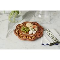 Vintage English Bread Board, Medium Scalloped