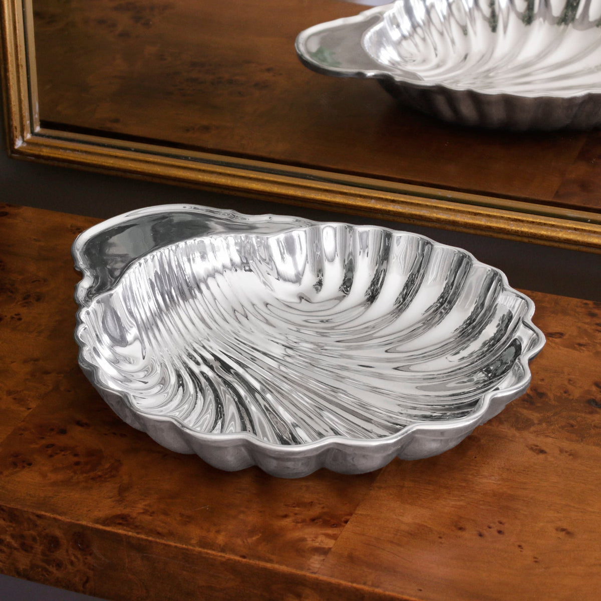 Vintage Medium Scallop Shell - Bowl Top View | Bone & Brass
