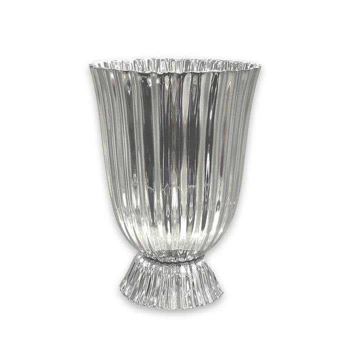 Vintage Silver Vienna Large Vase | Bone & Brass