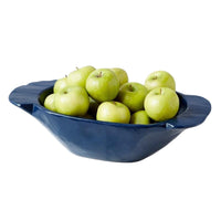 Navy Decorative Wooden Dough Bowl
