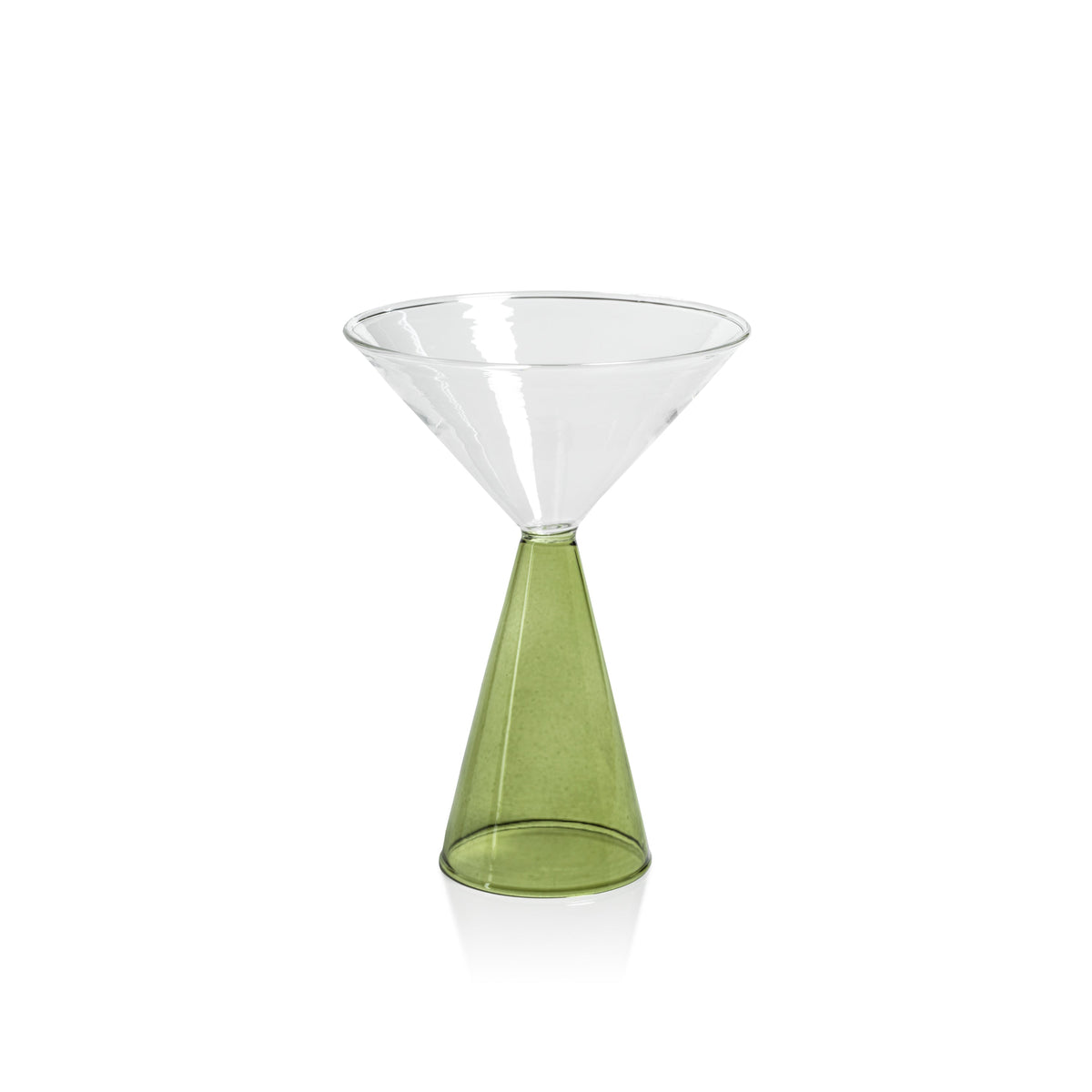 Vivian Green Stem Martini Glasses, Set 4 | Bone & Brass