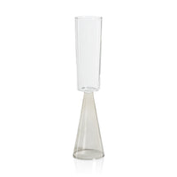 Vivian Grey Stem Champagne Flutes, Set 4 | Bone & Brass
