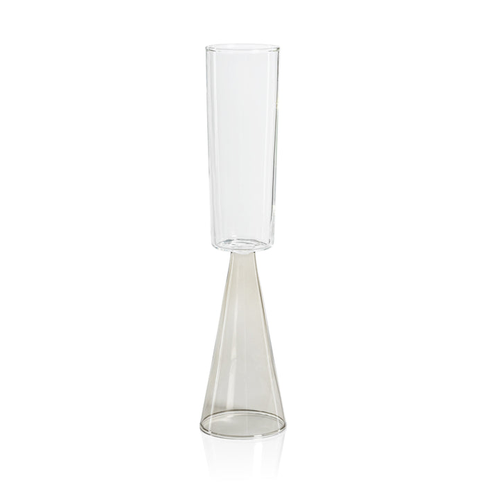 Vivian Grey Stem Champagne Flutes, Set 4 | Bone & Brass