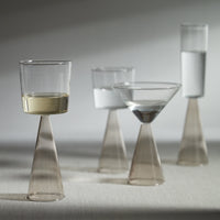 Vivian Grey Stem White Wine Glasses, Set 4 - Glass View | Bone & Brass
