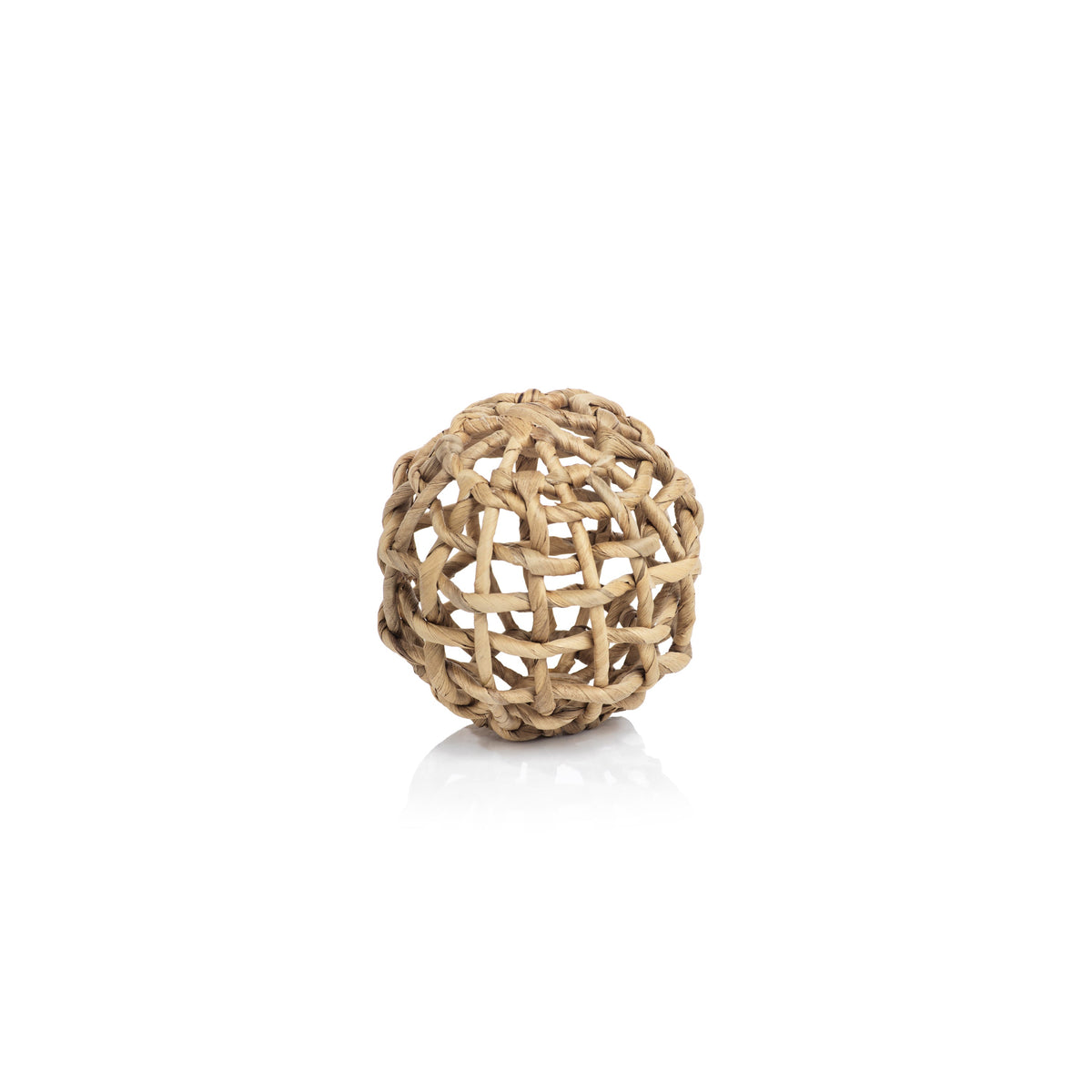 Water Hyacinth Twisted Decorative Balls, Set 8 - Close Up | Bone & Brass