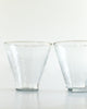 Handblown Hammered Funneled Glasses | Set of 2