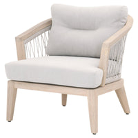 Wally Taupe & White Outdoor Club Chair
