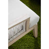 Wally Taupe & White Outdoor Club Chair