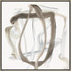Whirl Giclee Painting by Barclay Butera, a contemporary abstract canvas with hand-embellished silver acrylic.
