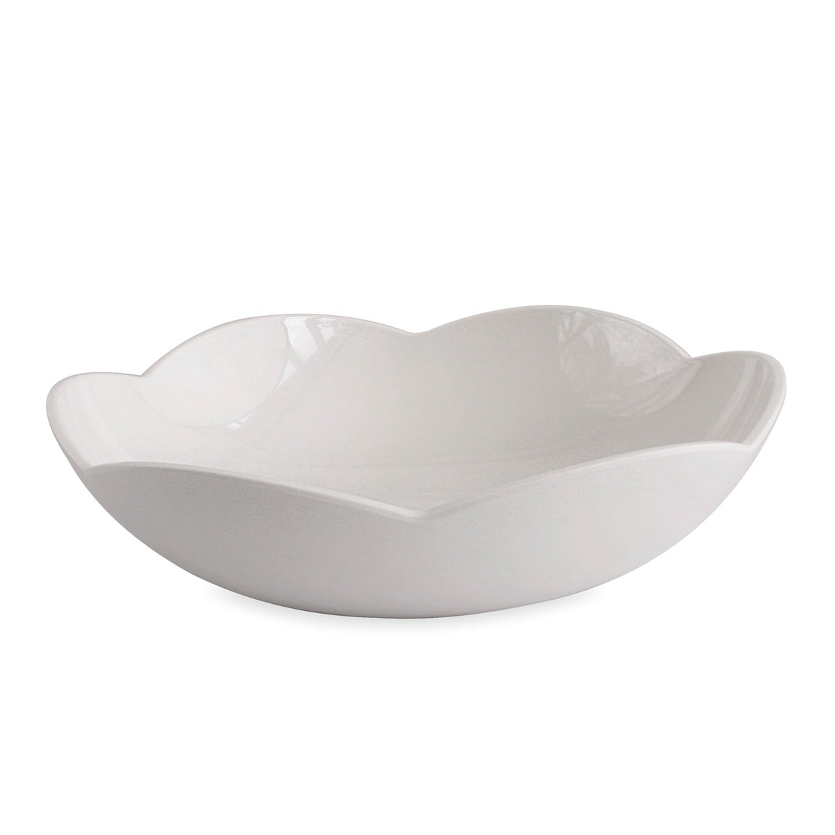 White Amelia Large Serving Bowl | Bone & Brass