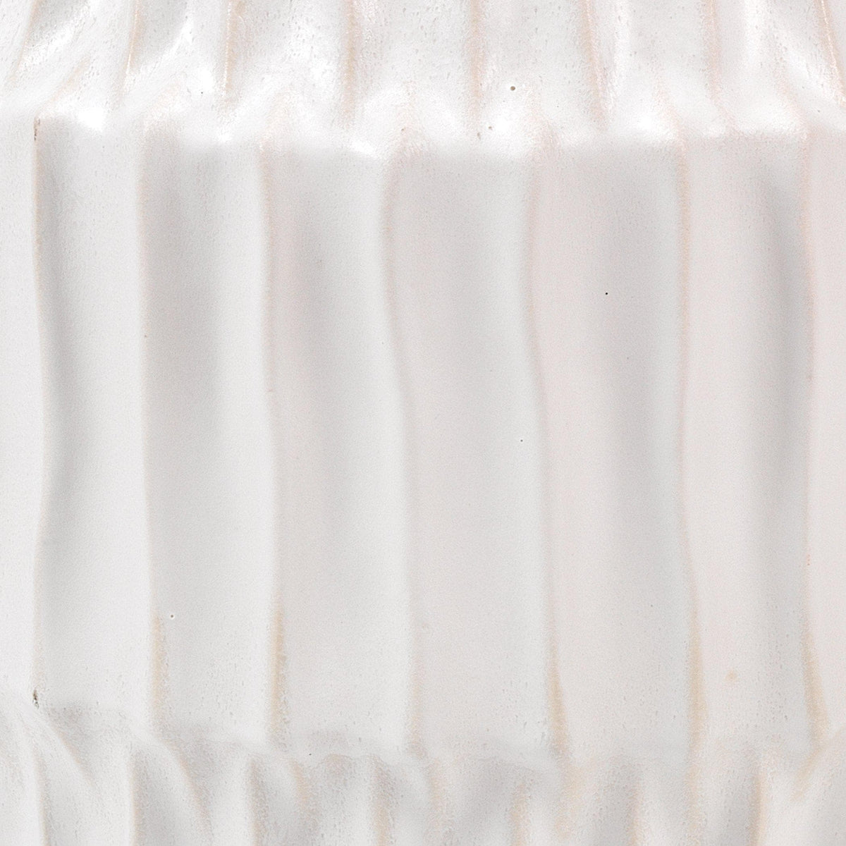 White Ceramic Side Table - Table Detail | Bone & Brass