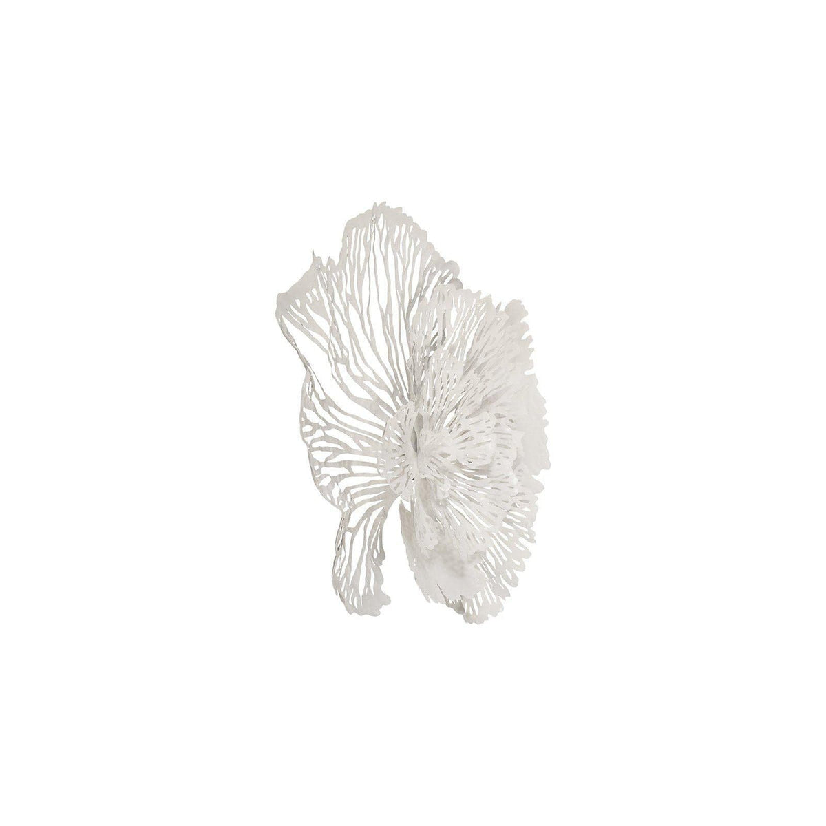 White Flower Wall Art, Medium - Wall Decor Detail | Bone & Brass