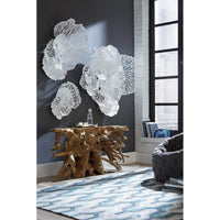White Flower Wall Art, Small - Wall Decor Detail | Bone & Brass