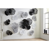 White Flower Wall Art, Small - Wall Decor Frame Detail | Bone & Brass