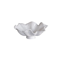 White Havana Aries Large Pedestal Bowl | Bone & Brass