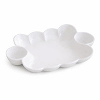 White Havana Double Dip Serving Platter | Bone & Brass