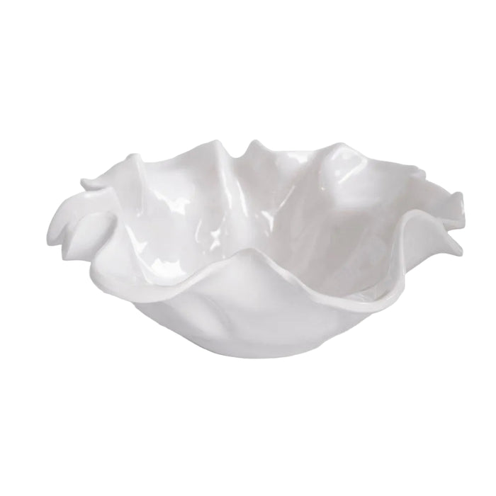 White Havana Large Medusa Serving Bowl | Bone & Brass