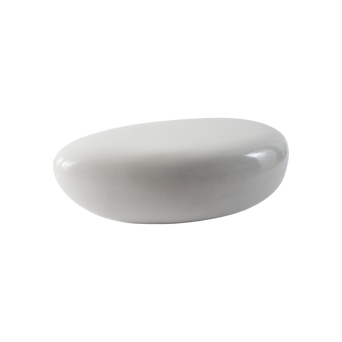 White River Stone Coffee Table, Small | Bone & Brass