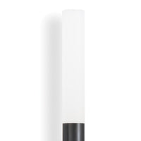 Wick Oil Rubbed Bronze Hilo Sconce, a modern vertical fixture with a frosted acrylic bulb cover.