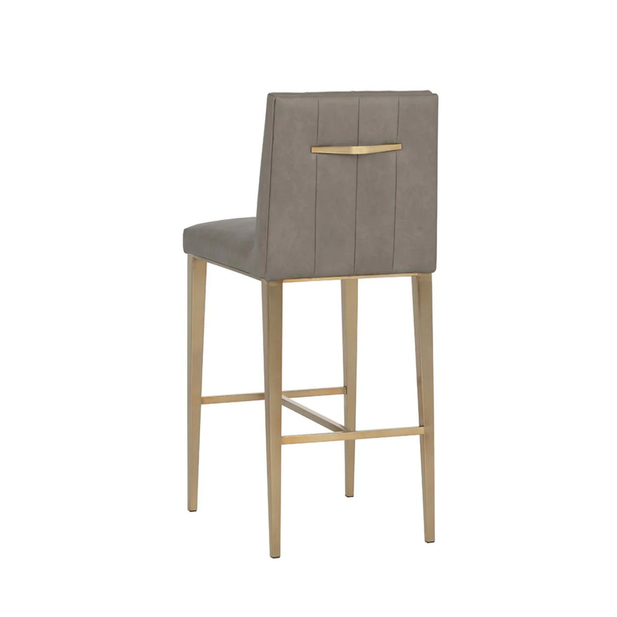 Wilbur Barstool - Ivanhoe Mineral - Stool Side View | Bone & Brass