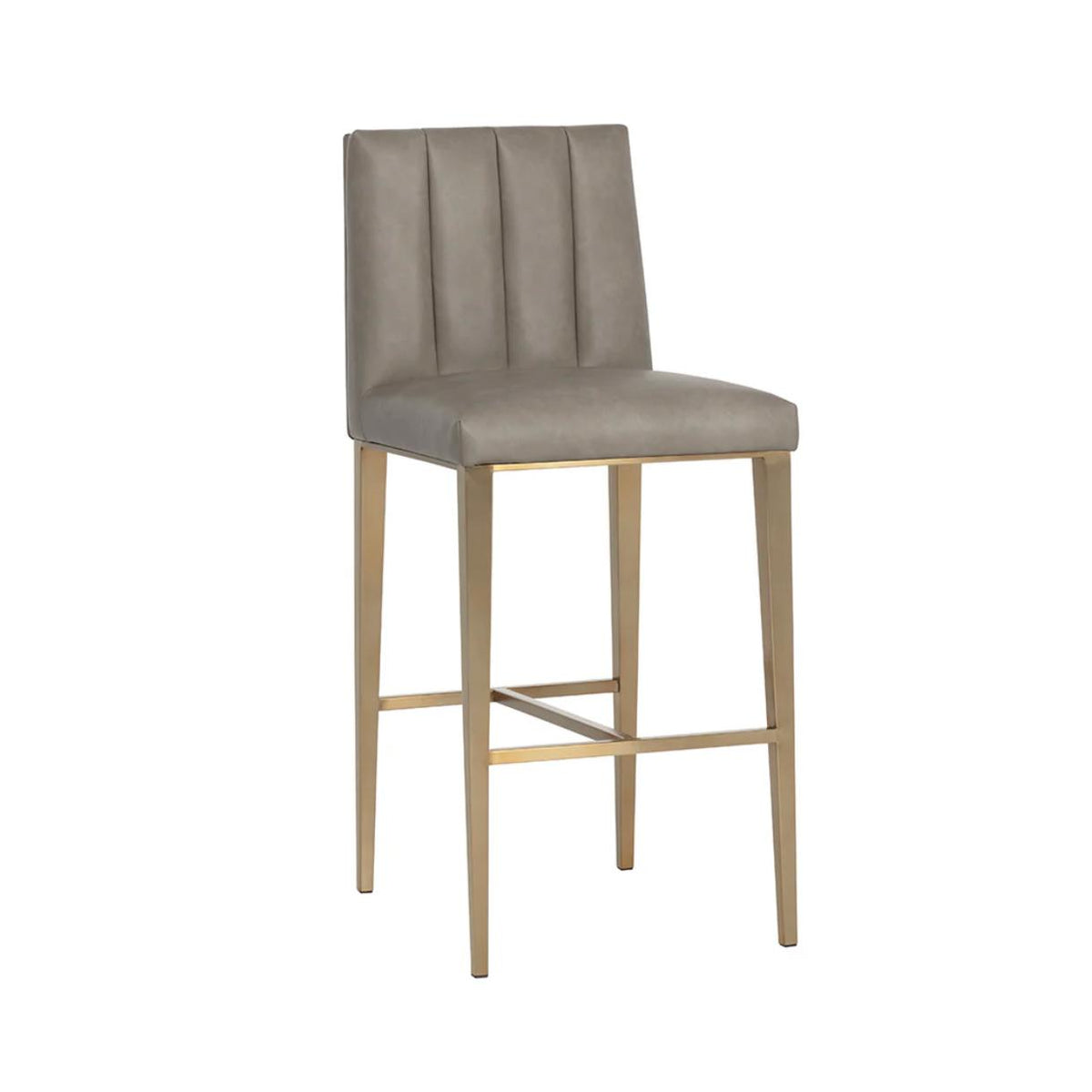 Wilbur Barstool - Ivanhoe Mineral | Bone & Brass