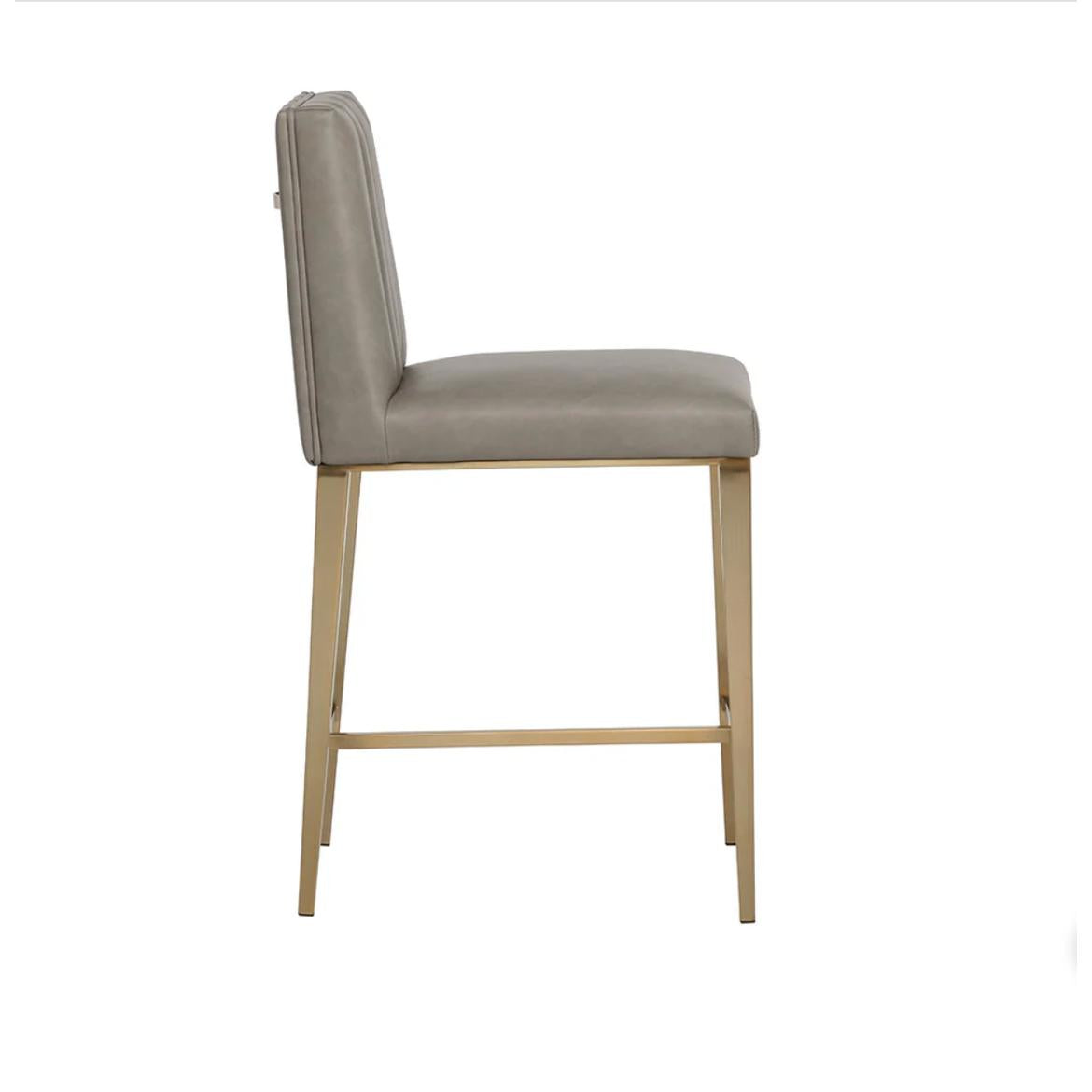 Wilbur Counter Stool - Ivanhoe Mineral - Stool Detail | Bone & Brass