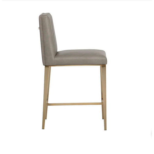 Wilbur Counter Stool - Ivanhoe Mineral - Stool Detail | Bone & Brass