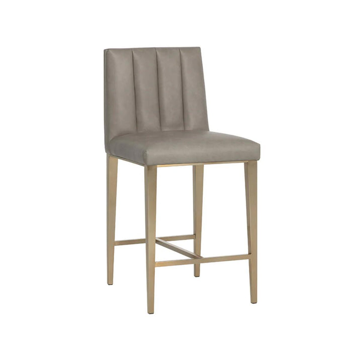Wilbur Counter Stool - Ivanhoe Mineral | Bone & Brass