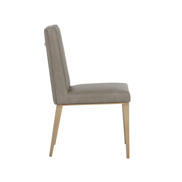 Wilbur Dining Chair - Ivanhoe Mineral, Set 2 - Chair Detail | Bone & Brass