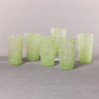 William Green Speckled Highball Glasses, Set 6 - Glass Close Up | Bone & Brass