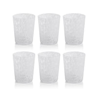 William White Speckled Glass Tumblers, Set 6 - Tumbler Side View | Bone & Brass