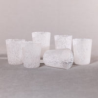 William White Speckled Glass Tumblers, Set 6 - Tumbler View | Bone & Brass