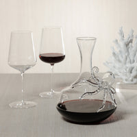 Wine Glass Decanter w/ Octopus Accent - Decanter Stopper Detail | Bone & Brass