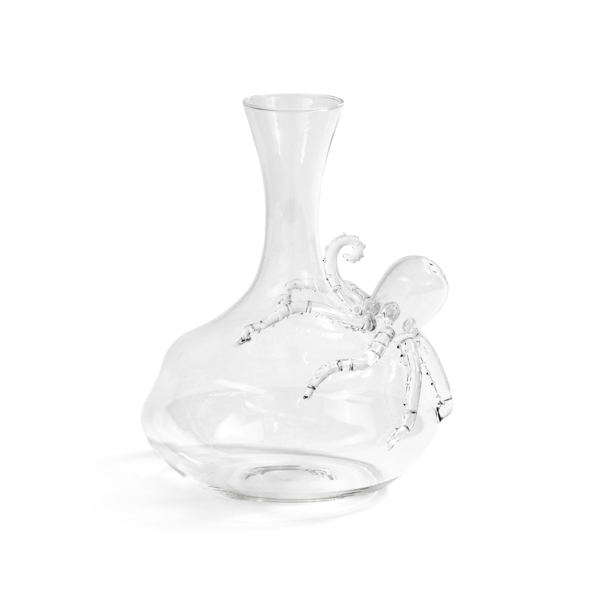 Wine Glass Decanter w/ Octopus Accent | Bone & Brass