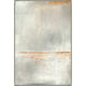 Abstract giclee painting by Leo Mark featuring soft grays, whites, and subtle rust tones with a horizontal line.