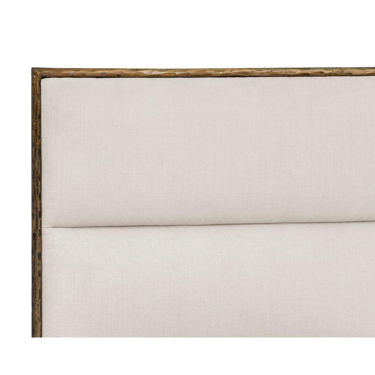 Yasmine Alabaster & Antique Brass Bed - Bed Headboard Detail | Bone & Brass