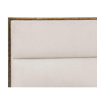 Yasmine Alabaster & Antique Brass Bed - Bed Headboard Detail | Bone & Brass