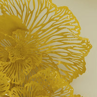 Yellow Flower Wall Art, Large - Wall Decor Close Up | Bone & Brass