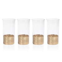 Victoria Gold Highball Glasses, Set of 4