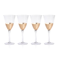 Victoria Gold Wine Glass, Set of 4
