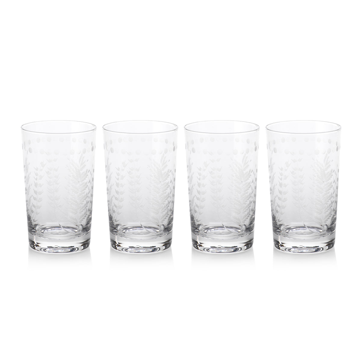 Patricia Tall Highball Glasses, Set of 4