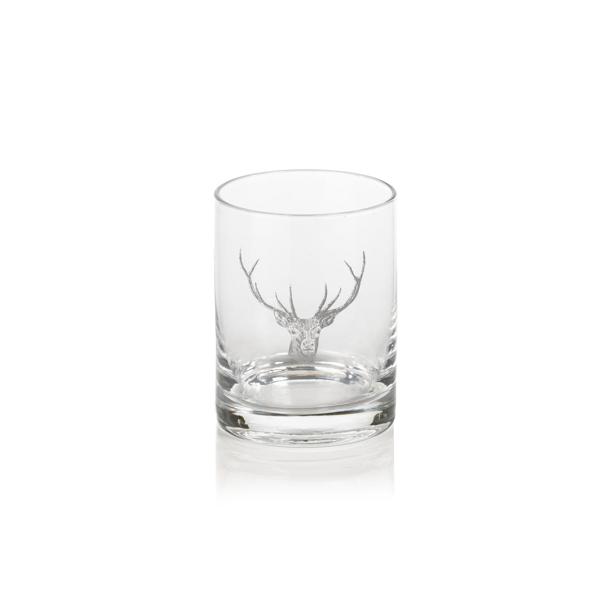 Stag Head Double Old Fashioned Glasses, Set of 6
