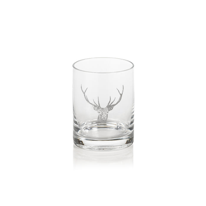 Stag Head Double Old Fashioned Glasses, Set of 6