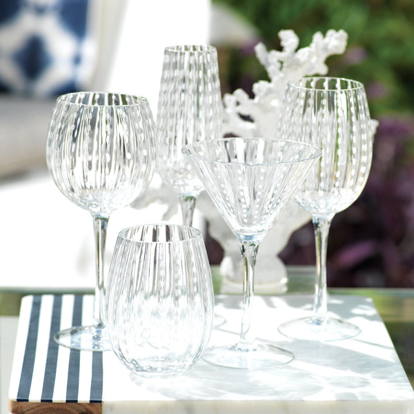 Finley Tall Wine Goblets, Set of 6 - Glass Detail | Bone & Brass