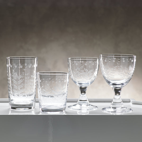 Patricia Tall Old Fashioned Glasses, Set of 4
