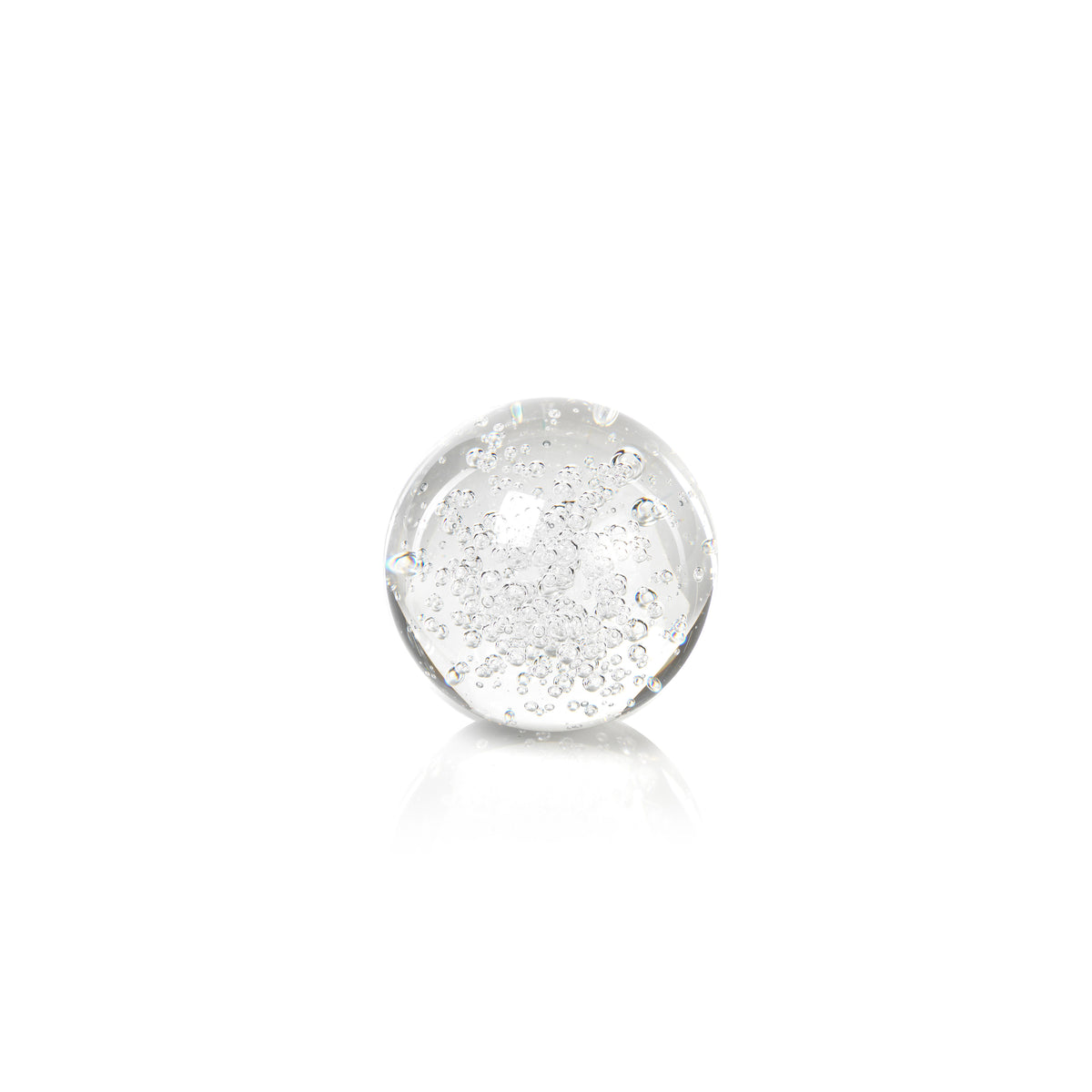 Crystal Decorative Ball with Bubbles, Set of 2